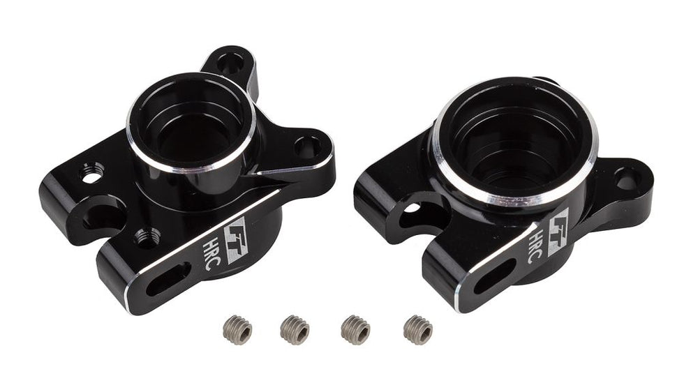 Team Associated RC10B7 FT Rear Hub Set, HRC, Black 92474 (ONLINE ORDER ONLY)