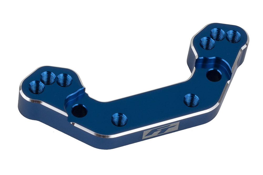 Team Associated RC10B7 FT Ballstud Mount, +2mm, Blue Aluminum 92477 (ONLINE ORDER ONLY)