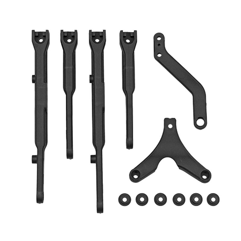 Team Associated RC10B84 Chassis Braces - Flex Tuning