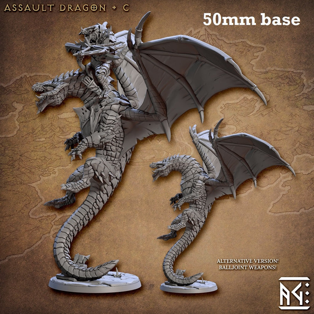 Assault Dragon: Sculpt C (Wild or Mounted Dragonrider Cavalry Unit) (Online Order Only)