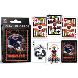 Chicago Bears Neon Playing Cards - 54 Card Deck