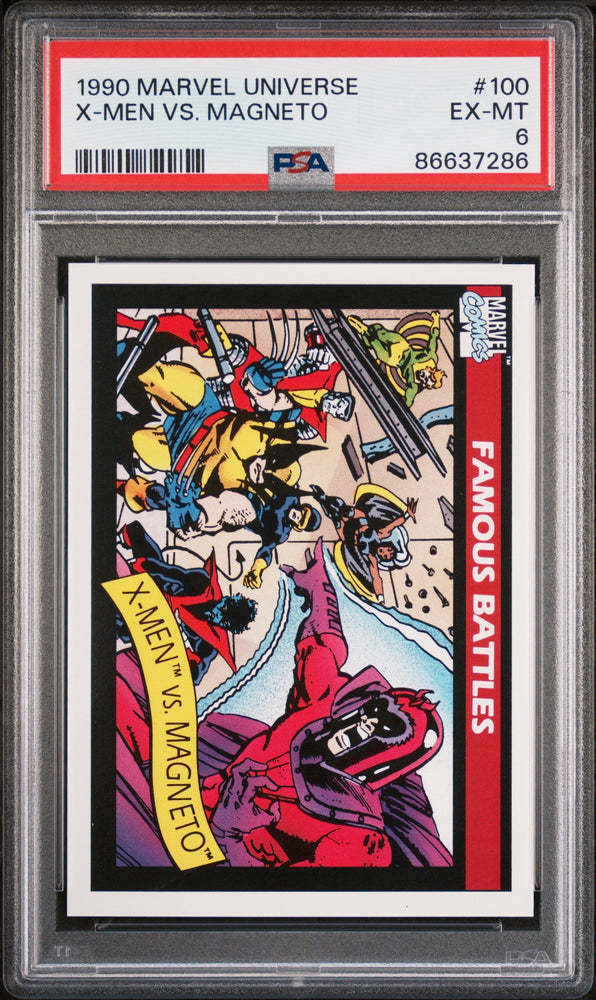 1990 MARVEL UNIVERSE X-MEN VS. MAGNETO  #100 - PSA 6 (Online Order Only)