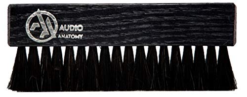 OAK WOOD BRUSH BLACK WITH ANTISTATIC GOAT AND NYLON FIBER - DELUXE (DRY & WET CLEANING) [Vinyl Accessories] (ONLINE ORDER ONLY)