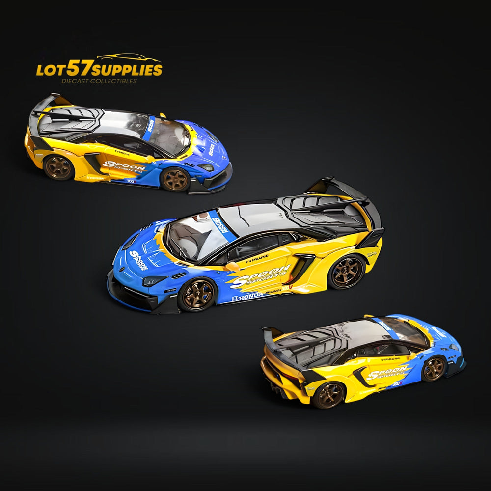 Star Model 1:64 Lamborghini Aventador LBWK LP700-4 GT EVO in Spoon Livery 1:64 (ONLINE ORDER ONLY)