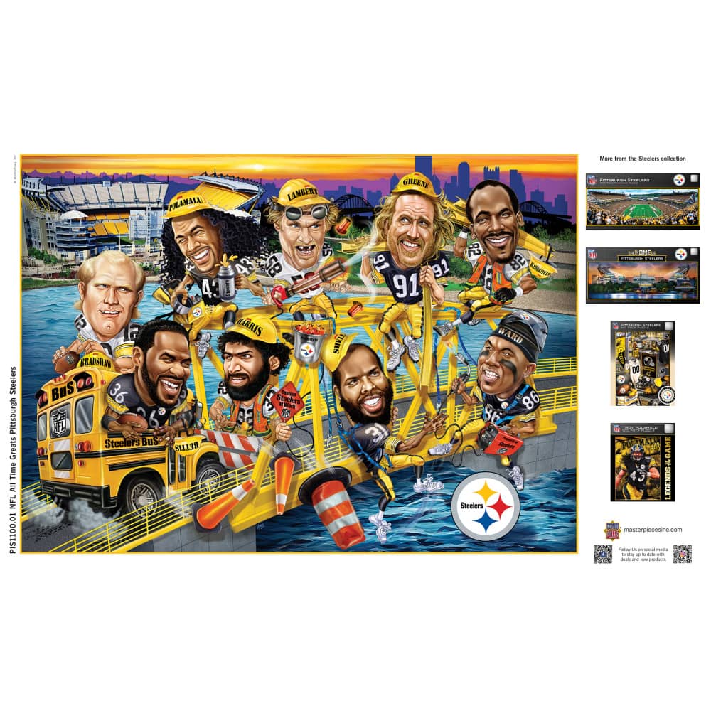 Pittsburgh Steelers - All-Time Greats 500 Piece Jigsaw Puzzle