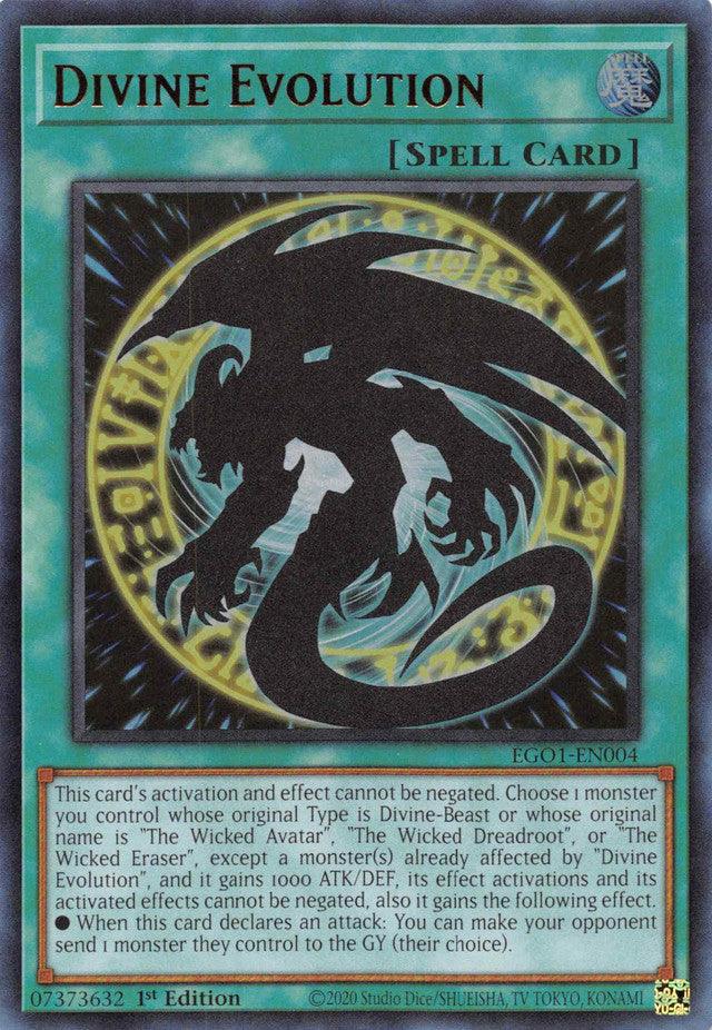 Divine Evolution [EGO1-EN004] Ultra Rare (ONLINE ORDER ONLY)