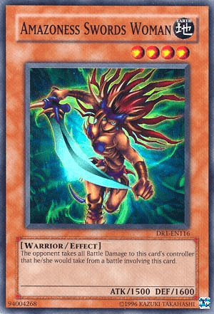 Amazoness Swords Woman [DR1-EN116] Super Rare (ONLINE ORDER ONLY)