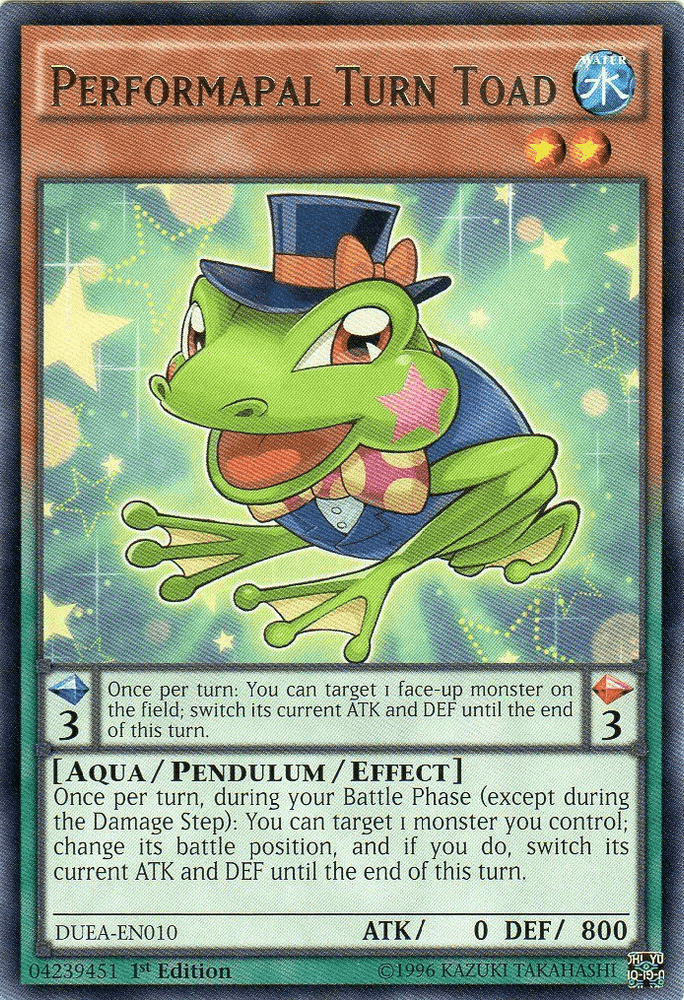 Performapal Turn Toad [DUEA-EN010] Rare (ONLINE ORDER ONLY)