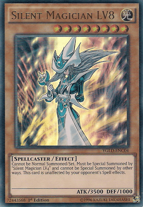 Silent Magician LV8 [YGLD-ENC04] Ultra Rare (ONLINE ORDER ONLY)
