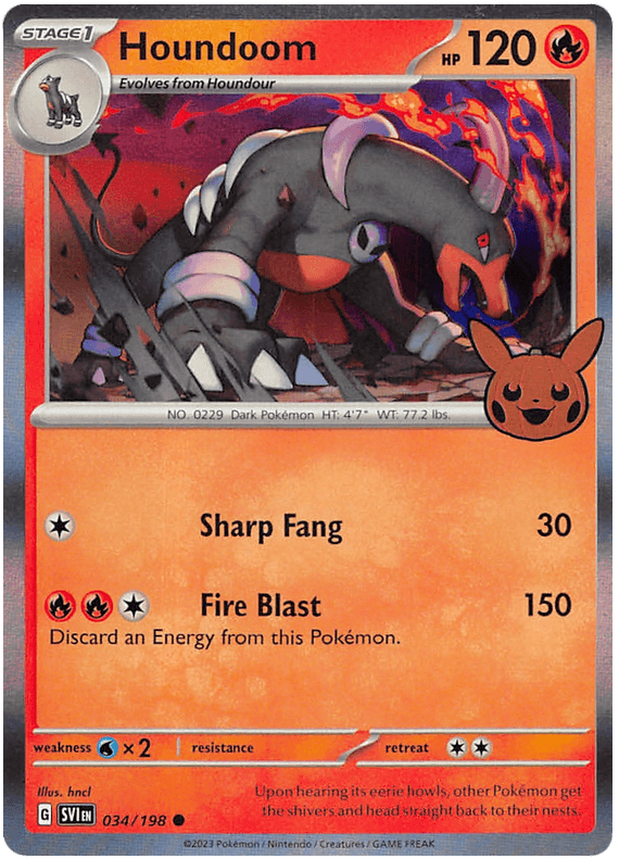 Houndoom (034/198) [Trick or Trade 2023] (Online Only)