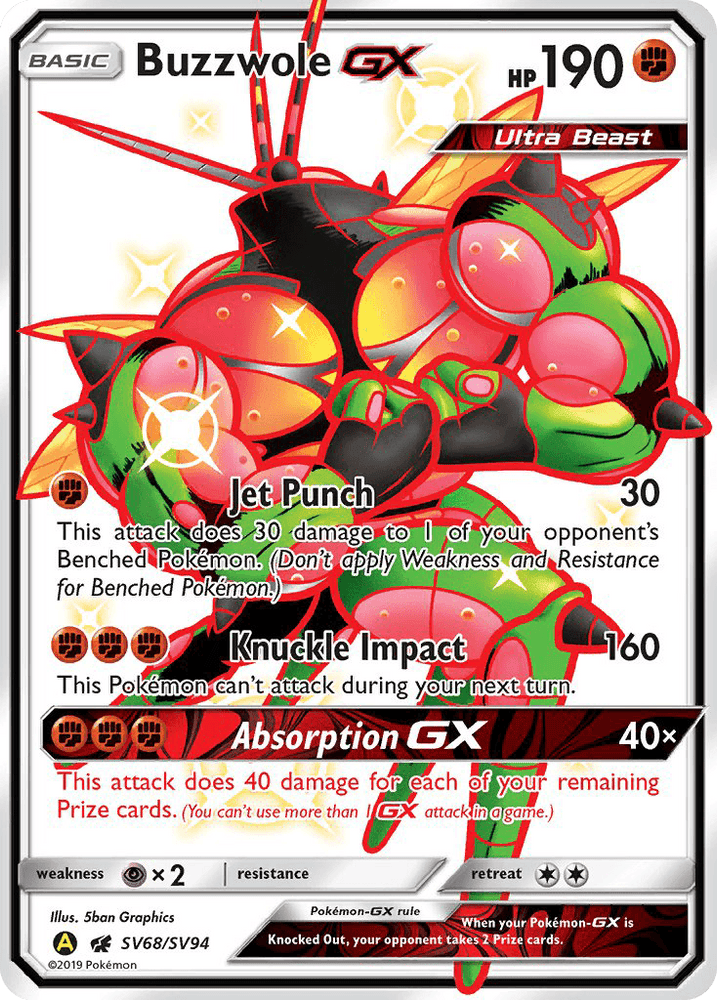 Buzzwole GX (SV68/SV94) [Sun & Moon: Hidden Fates - Shiny Vault] (Online Only)