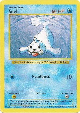 Seel (41/102) [Base Set Shadowless Unlimited] (Online Only)