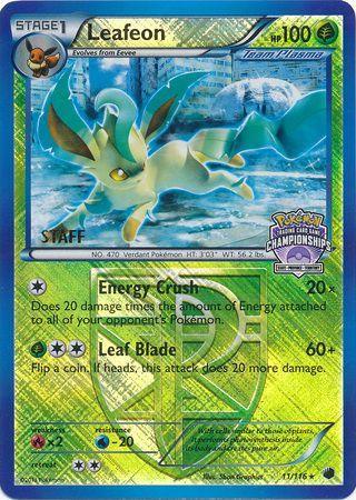 Leafeon (11/116) (States Championship Promo Staff) [Black & White: Plasma Freeze] (Online Only)