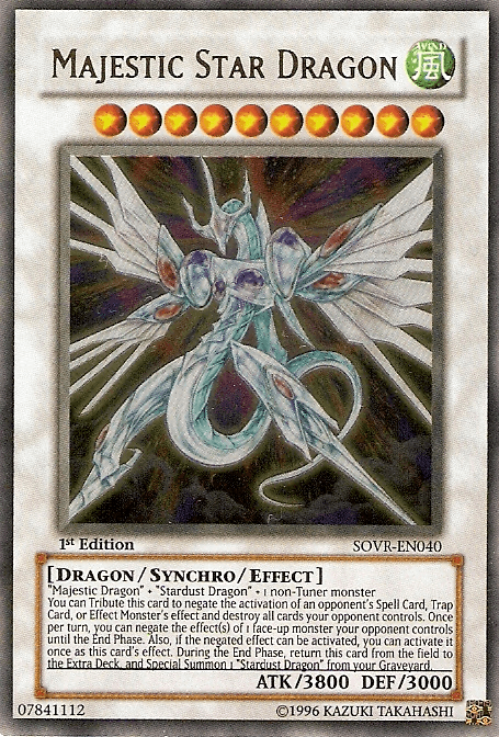 Majestic Star Dragon [SOVR-EN040] Ultra Rare (ONLINE ORDER ONLY)