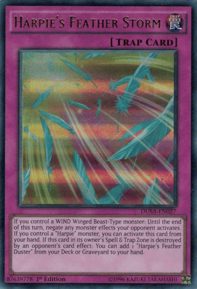 Harpie's Feather Storm [DUSA-EN027] Ultra Rare (ONLINE ORDER ONLY)