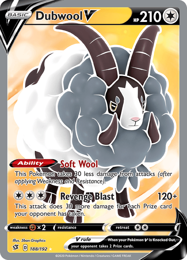 Dubwool V (188/192) [Sword & Shield: Rebel Clash] (Online Only)