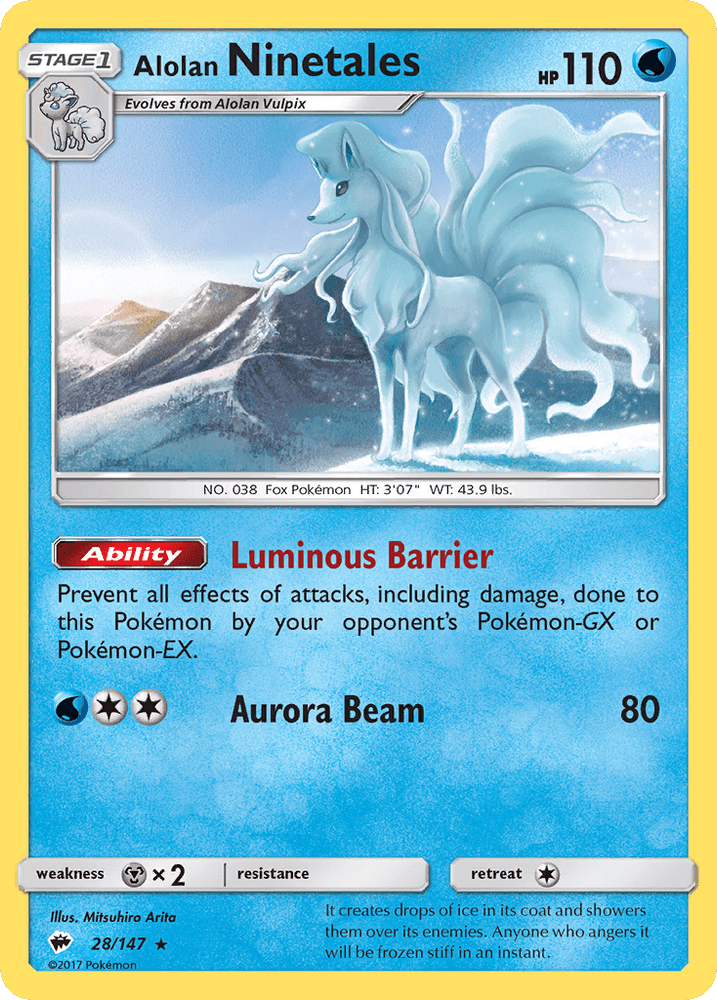 Alolan Ninetales (28/147) [Sun & Moon: Burning Shadows] (Online Only)