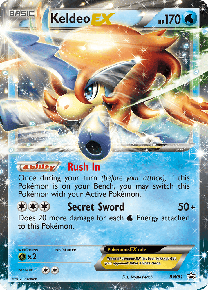 Keldeo EX (BW61) [Black & White: Black Star Promos] (Online Only)