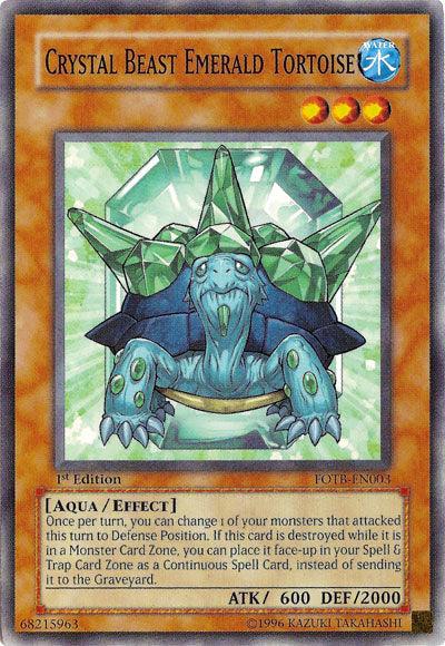 Crystal Beast Emerald Tortoise [FOTB-EN003] Common (ONLINE ORDER ONLY)