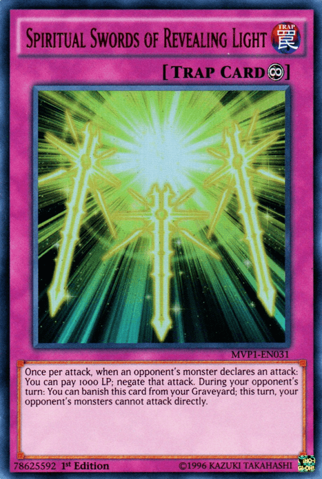 Spiritual Swords of Revealing Light [MVP1-EN031] Ultra Rare (ONLINE ORDER ONLY)