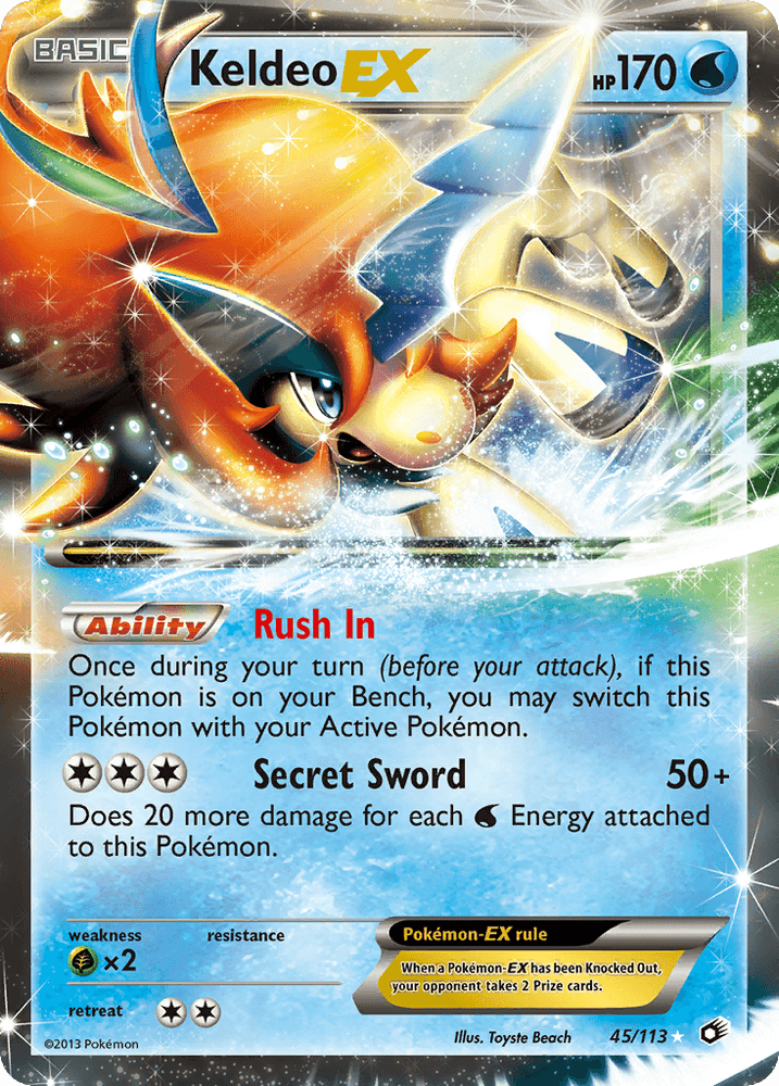 Keldeo EX (45/113) [Black & White: Legendary Treasures] (Online Only)