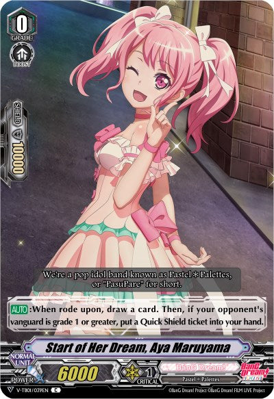 Start of Her Dream, Aya Maruyama (Parallel Foil) (V-TB01/039EN) [BanG Dream! FILM LIVE]