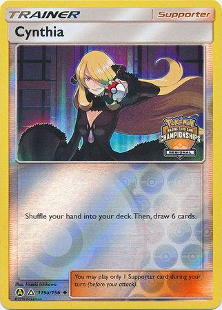 Cynthia (119a/156) (Regional Championship Promo) [Sun & Moon: Ultra Prism] (Online Only)