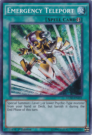 Emergency Teleport [LC5D-EN251] Secret Rare (ONLINE ORDER ONLY)