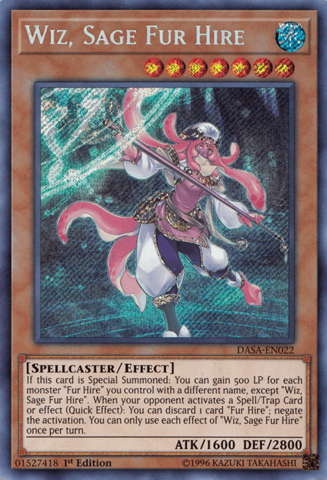 Wiz, Sage Fur Hire [DASA-EN022] Secret Rare (ONLINE ORDER ONLY)