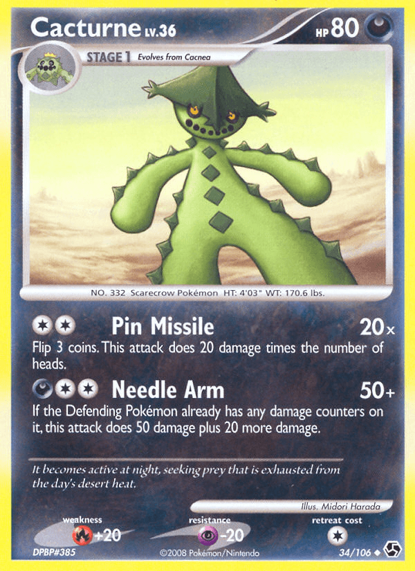 Cacturne (34/106) [Diamond & Pearl: Great Encounters] (Online Only)