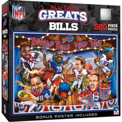 Buffalo Bills - All-Time Greats 500 Piece Jigsaw Puzzle