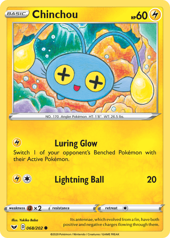 Chinchou (068/202) [Sword & Shield: Base Set] (Online Only)