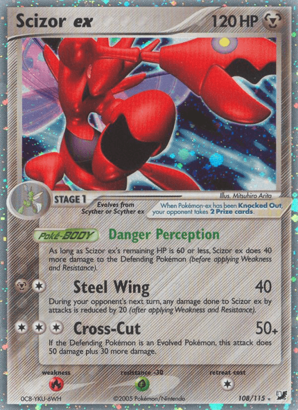 Scizor ex (108/115) [EX: Unseen Forces] (Online Only)