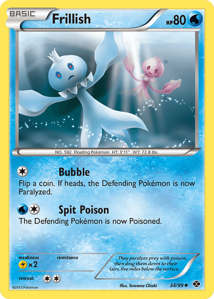 Frillish (34/99) [Black & White: Next Destinies] (Online Only)