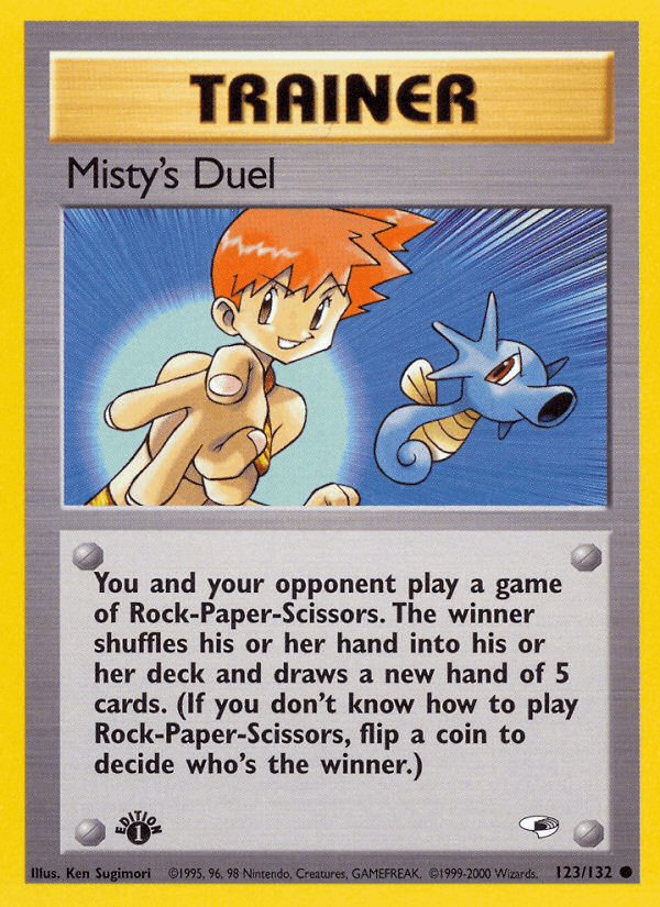 Misty's Duel (123/132) [Gym Heroes 1st Edition] (Online Only)