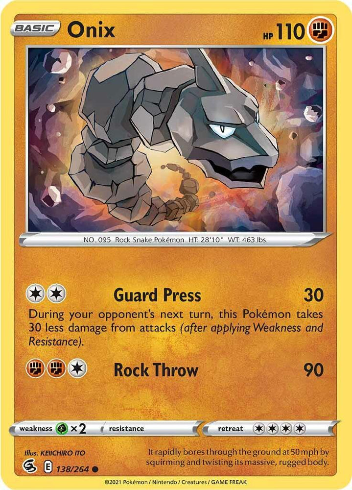 Onix (138/264) [Sword & Shield: Fusion Strike] (Online Only)