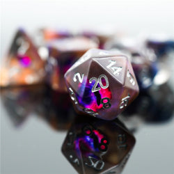 Demon Eye Dragon Eye Dice 7-Dice Set Resin Dungeons and Dragons Dice (Online Only)