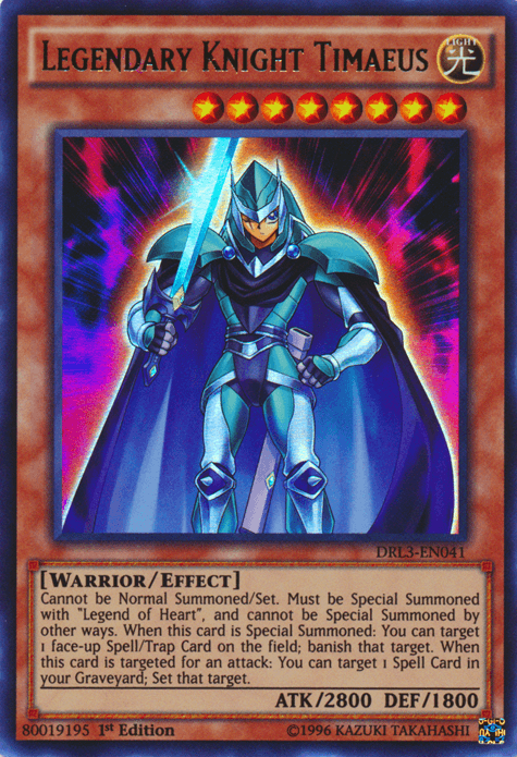 Legendary Knight Timaeus [DRL3-EN041] Ultra Rare (ONLINE ORDER ONLY)