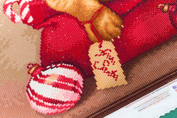 Diamond Art Club – From Santa Christmas Puppy Diamond Painting (Round Drill, 22" x 22") (ONLINE ORDER ONLY)