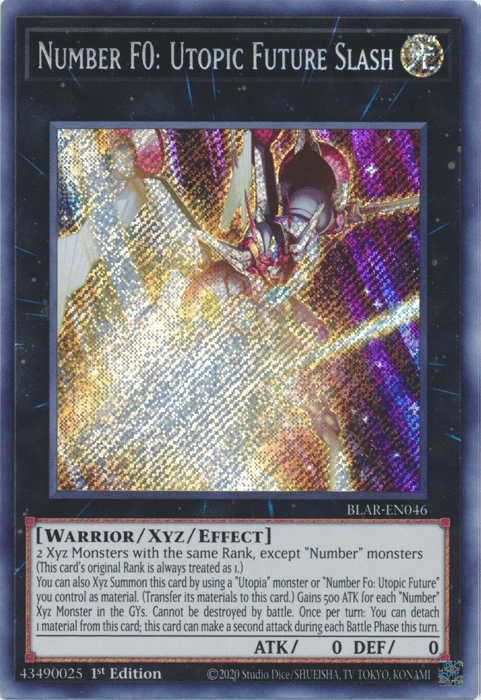 Number F0: Utopic Future Slash [BLAR-EN046] Secret Rare (ONLINE ORDER ONLY)