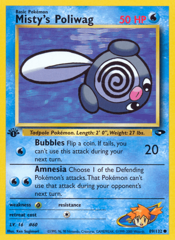 Misty's Poliwag (89/132) [Gym Challenge 1st Edition] (Online Only)
