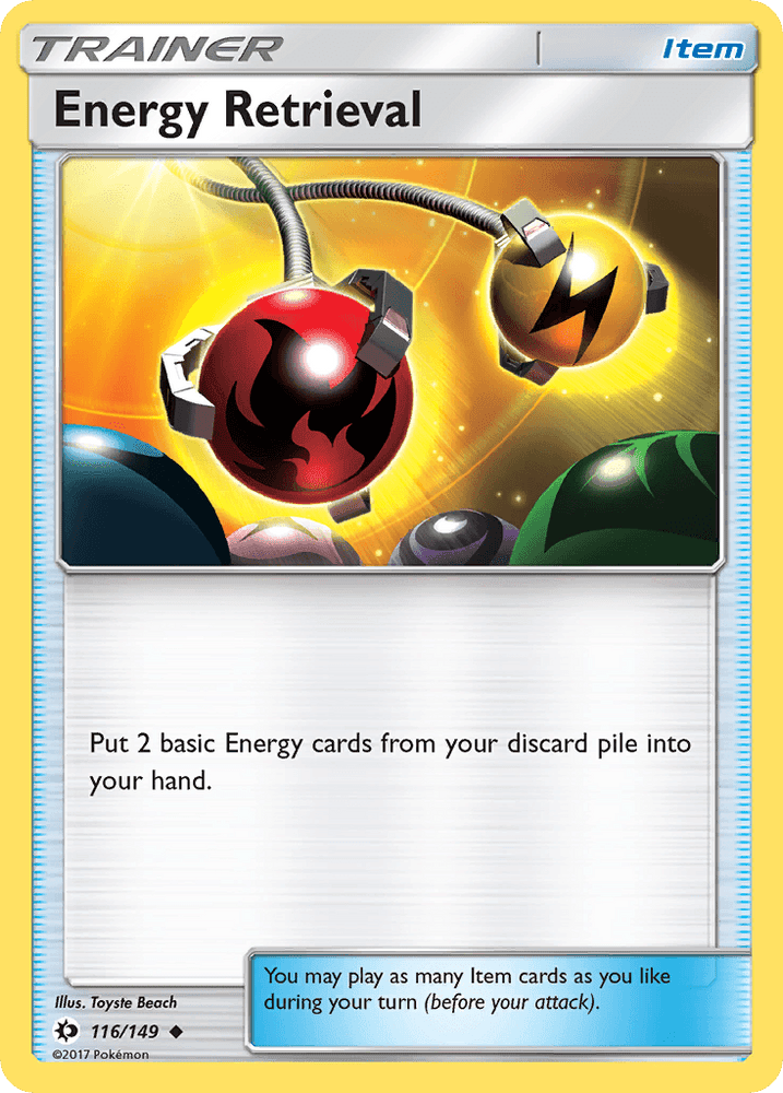 Energy Retrieval (116/149) [Sun & Moon: Base Set] (Online Only)