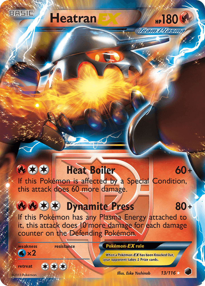 Heatran EX (13/116) [Black & White: Plasma Freeze] (Online Only)