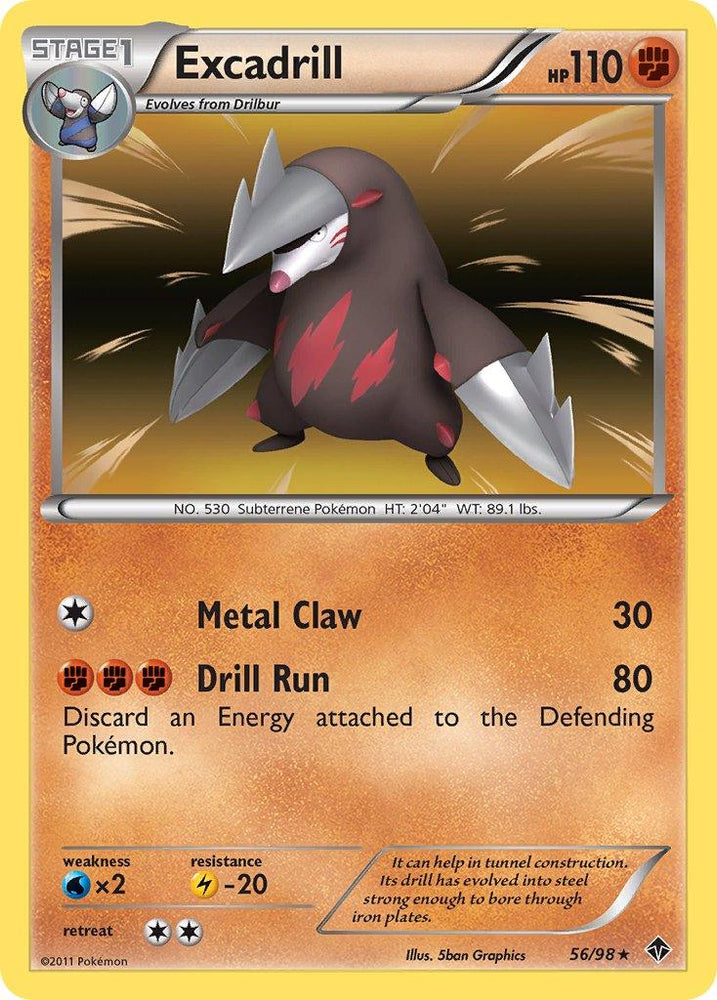 Excadrill (56/98) (Cosmos Holo) (Blister Exclusive) [Black & White: Emerging Powers] (Online Only)