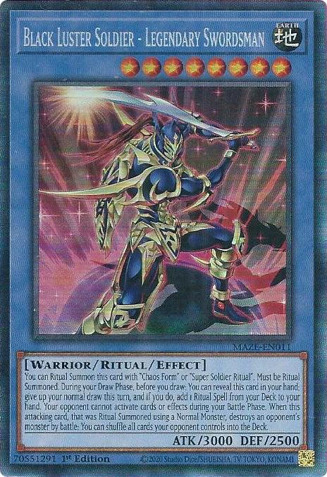 Black Luster Soldier - Legendary Swordsman [MAZE-EN011] Collector's Rare (ONLINE ORDER ONLY)