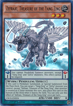 Zefraxi, Treasure of the Yang Zing [CROS-EN024] Ultra Rare (ONLINE ORDER ONLY)