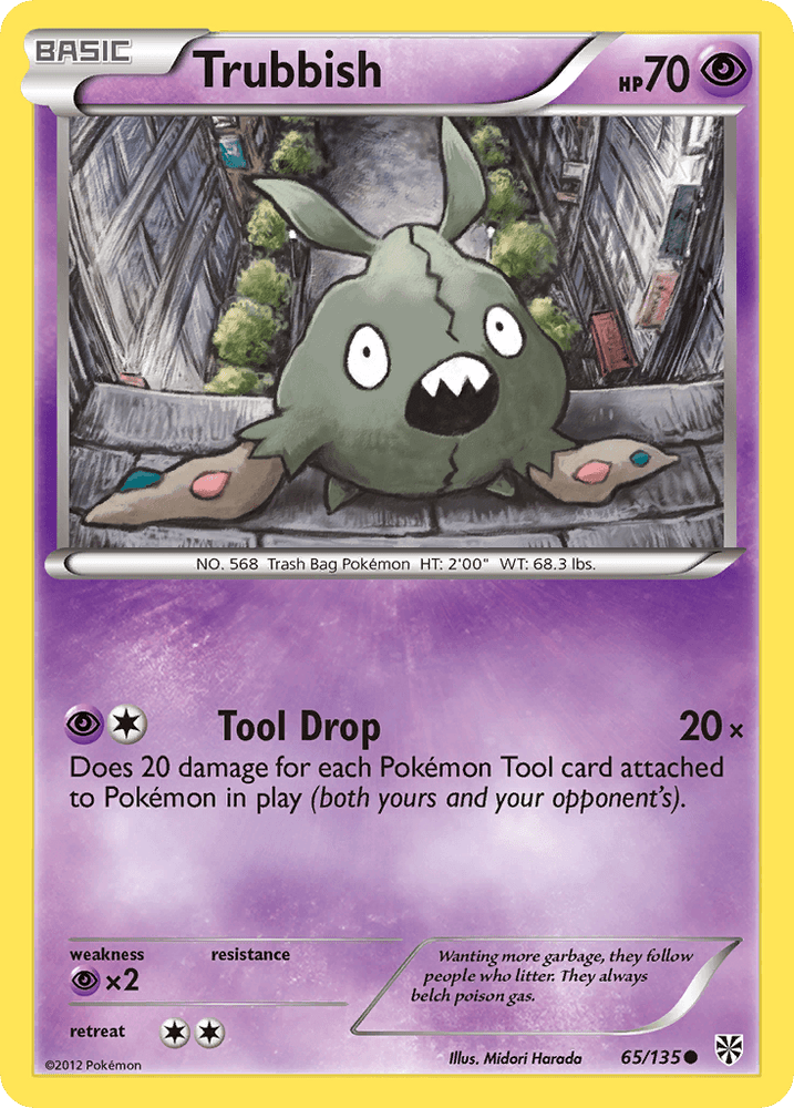 Trubbish (65/135) [Black & White: Plasma Storm] (Online Only)