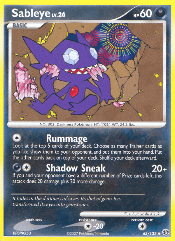 Sableye (63/132) [Diamond & Pearl: Secret Wonders] (Online Only)