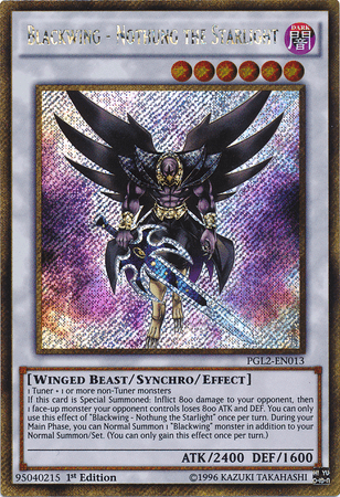 Blackwing - Nothung the Starlight [PGL2-EN013] Gold Secret Rare (ONLINE ORDER ONLY)