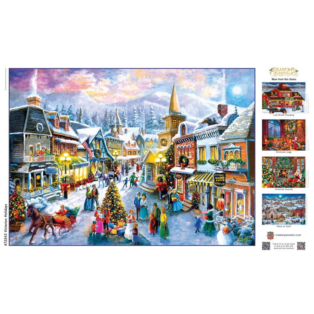 Season's Greetings - Victorian Holidays 1000 Piece Jigsaw Puzzle